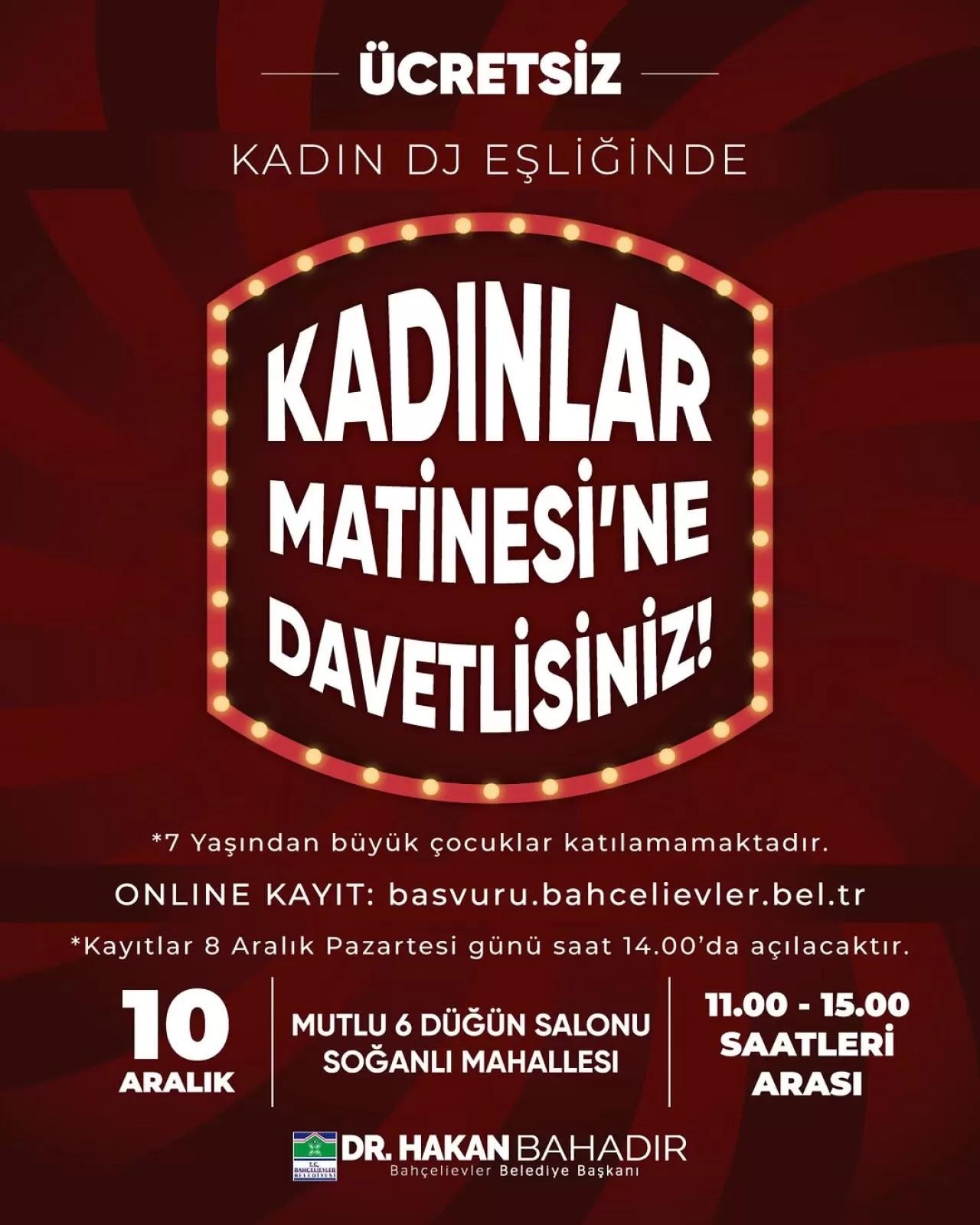 Bahçelievler'de Kadınlara Özel Komşuluk ve Dayanışma Etkinliği Düzenleniyor