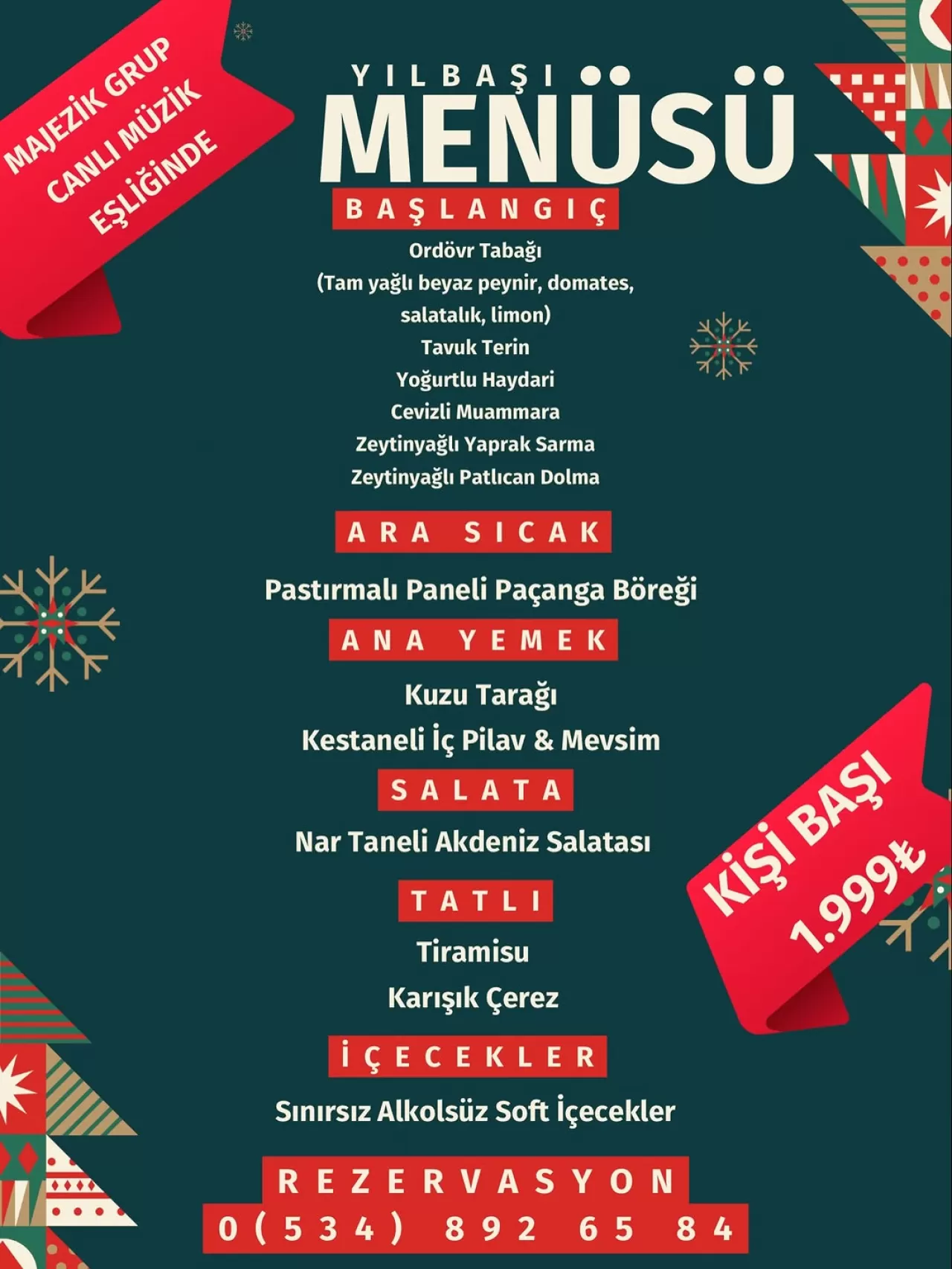 Nevali Hotel'de Yılbaşı Gecesi İçin Hazırlıklar Tamamlandı