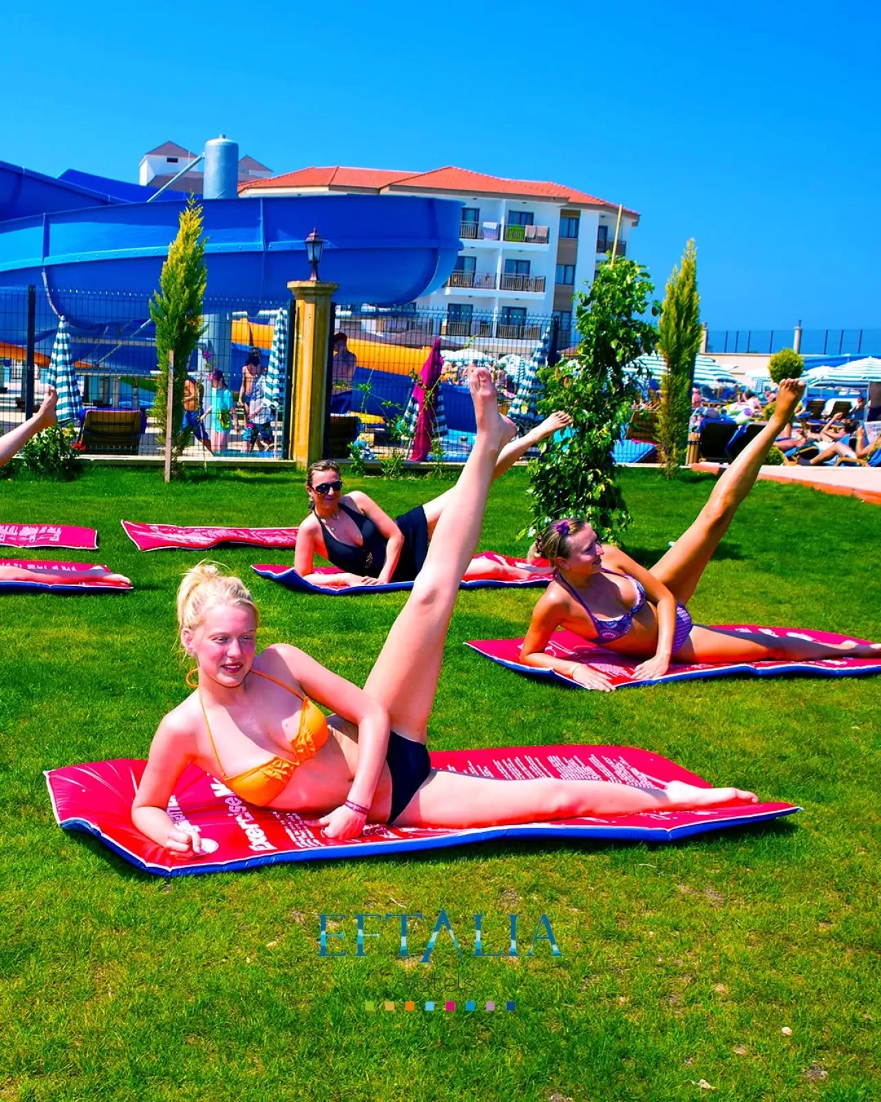 Eftalia Marin Resort Otel'de Açık Hava Fitnessı ile Tatil Keyfi