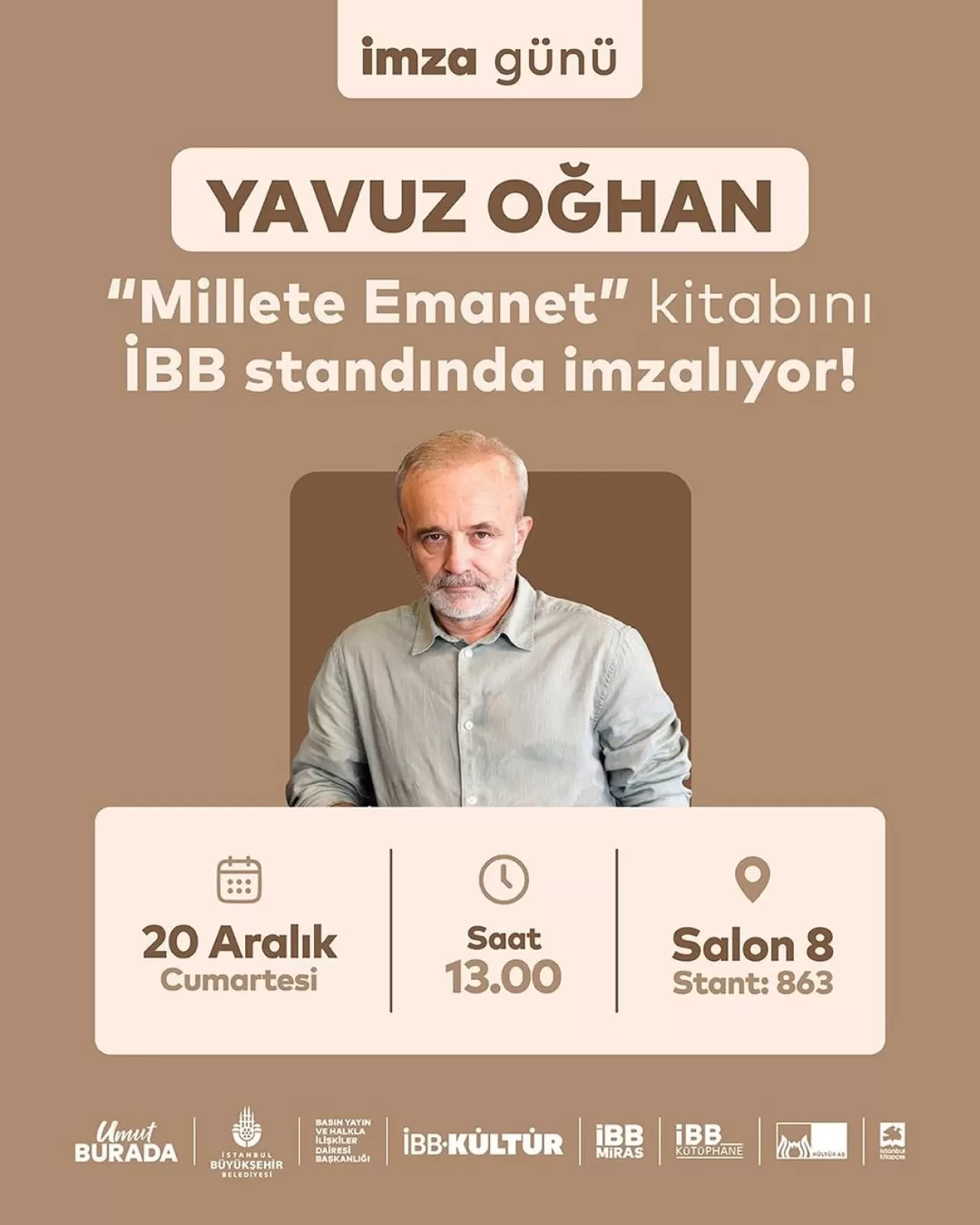 Yazar Yavuz Oğhan, TÜYAP Kitap Fuarı'nda Okurlarıyla Buluşacak