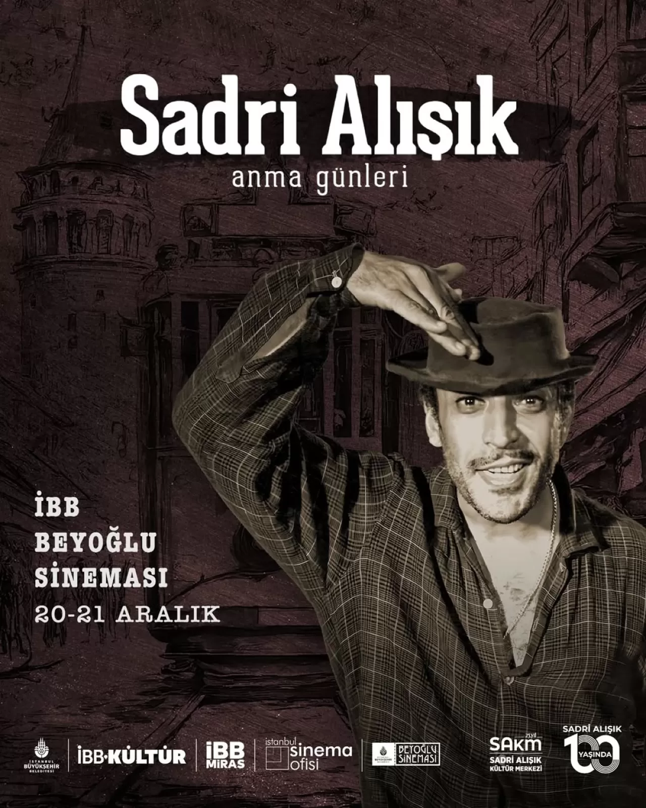 Sadri Alışık, İBB Beyoğlu Sineması'nda Anılıyor