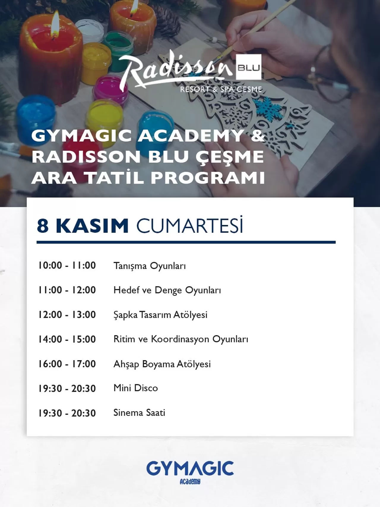 Radisson Blu Çeşme'de Ara Tatil için Çocuklara Özel Etkinlik Programı