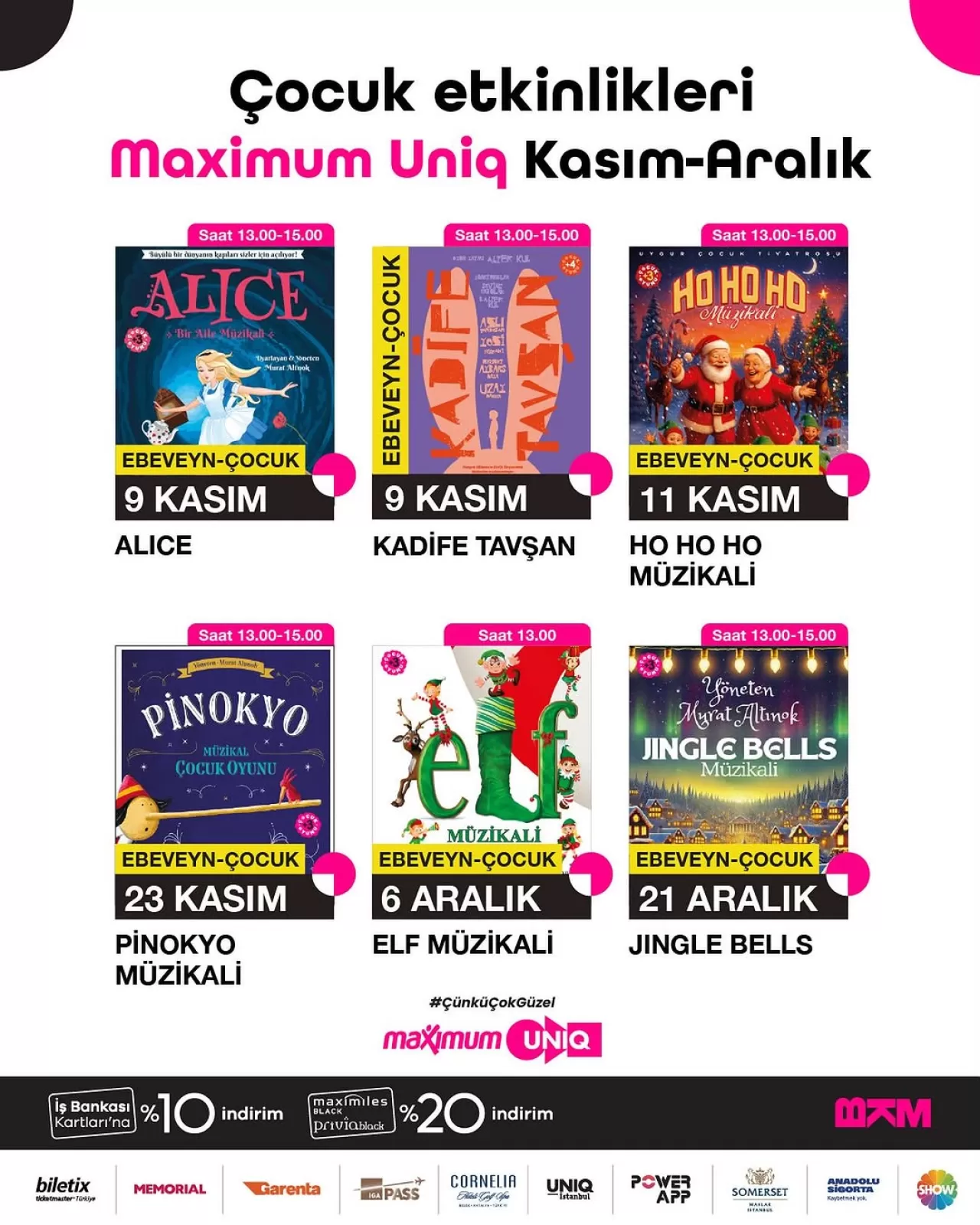 BKM Sahne, Kasım ve Aralık'ta Çocukları Sanatla Buluşturuyor