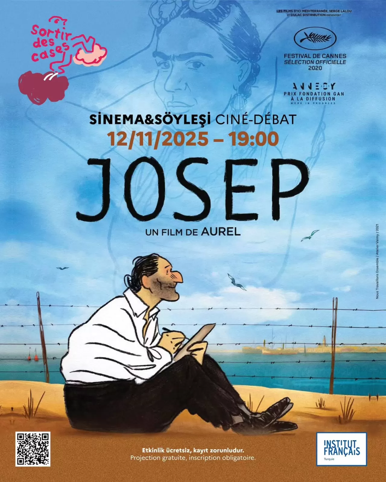 Çizer Aurel'in "Josep" Filmi İstanbul'da Sinema Söyleşisinde