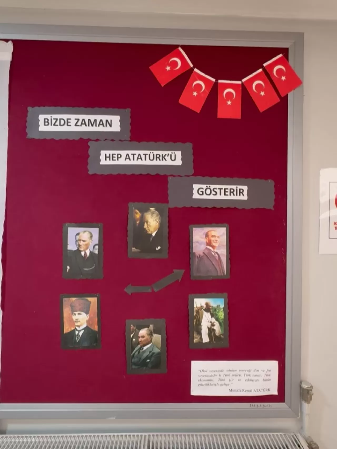 Bartın İl Halk Kütüphanesi'nde 10 Kasım Anma Etkinliği