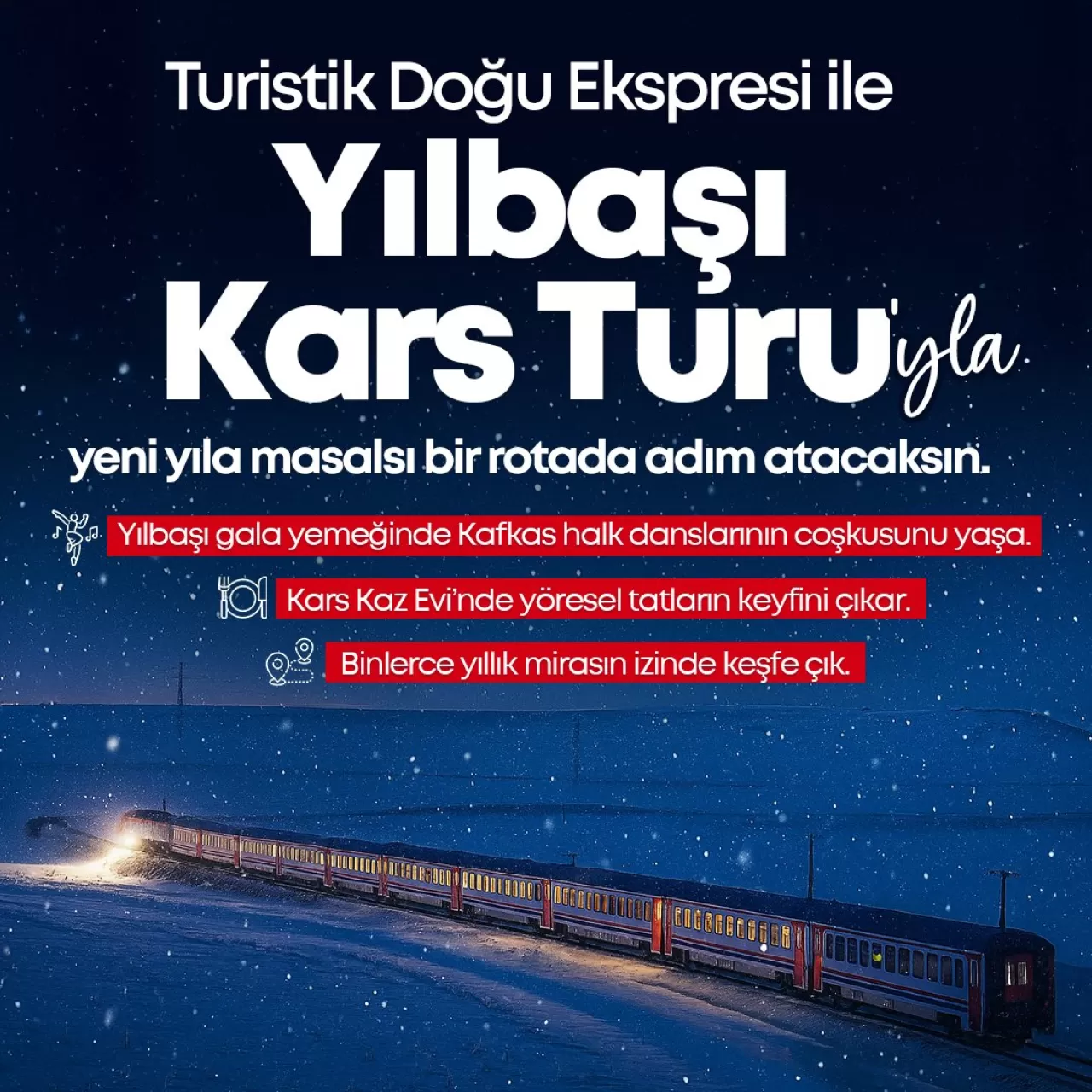 Turistik Doğu Ekspresi ile Yılbaşı Yolculuğu