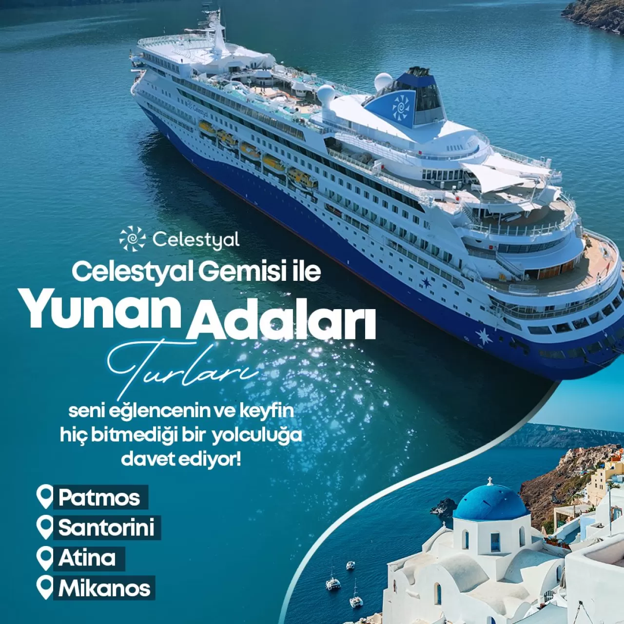 Celestyal Gemisi ile Yunan Adaları Turu Başladı