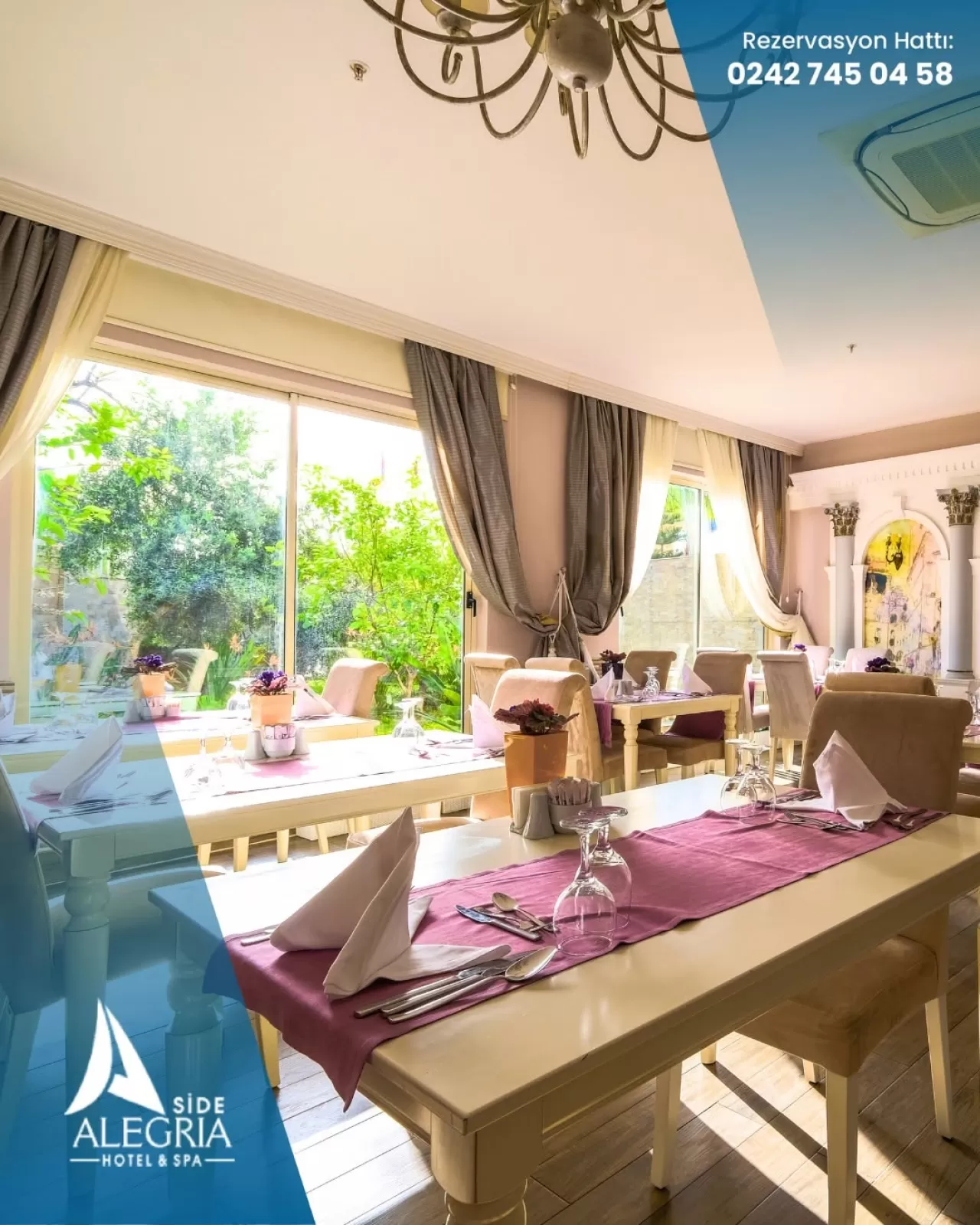 Side Alegria Hotel & Spa, Alacarte Lezzetleri ve Şık Sofralarıyla Dikkat Çekiyor