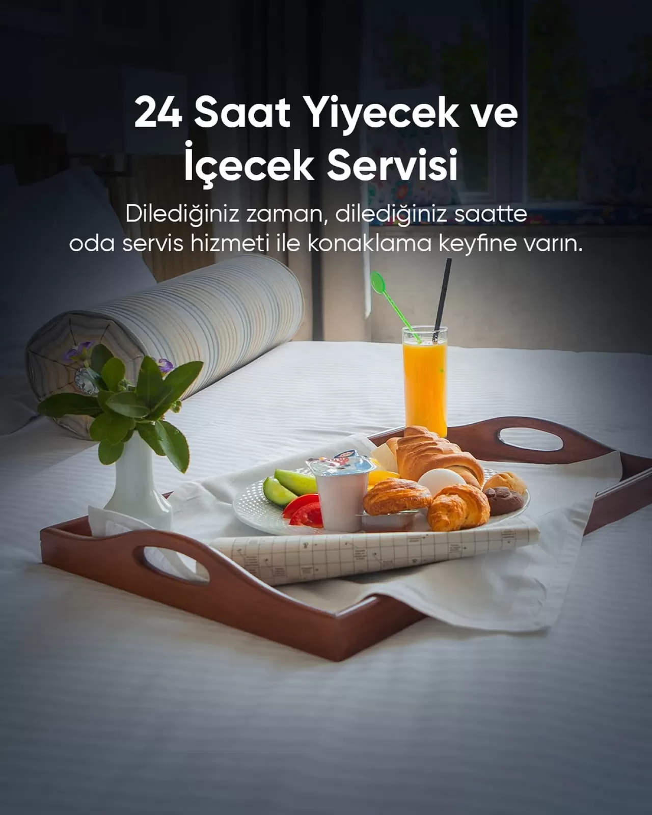 Termal Resort Oruçoğlu, 24 Saat Kesintisiz Oda Servisi ile Konforu Odalara Taşıyor