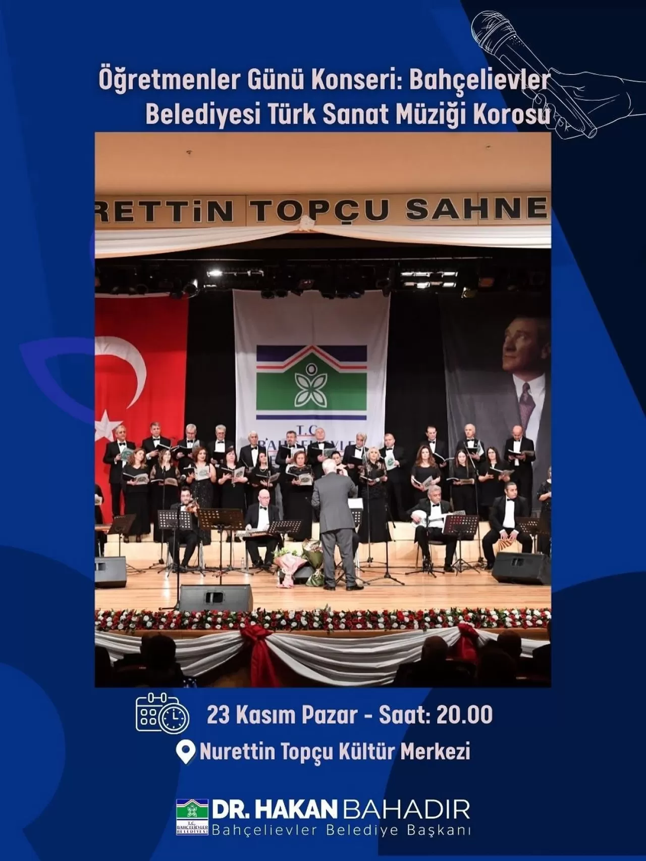 Bahçelievler'de Öğretmenler Günü Türk Sanat Müziği Konseri ile Kutlanacak