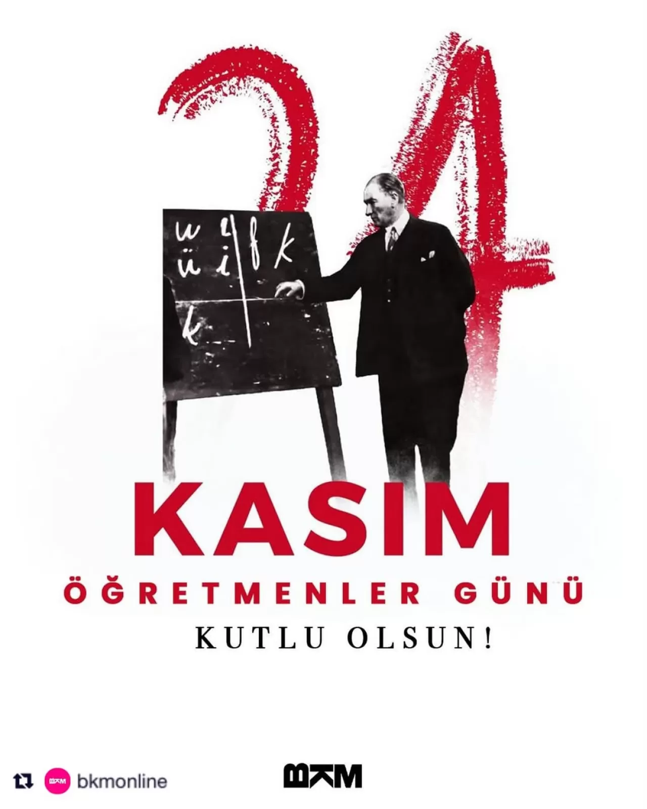 BKM Sahne'den 24 Kasım Öğretmenler Günü Mesajı