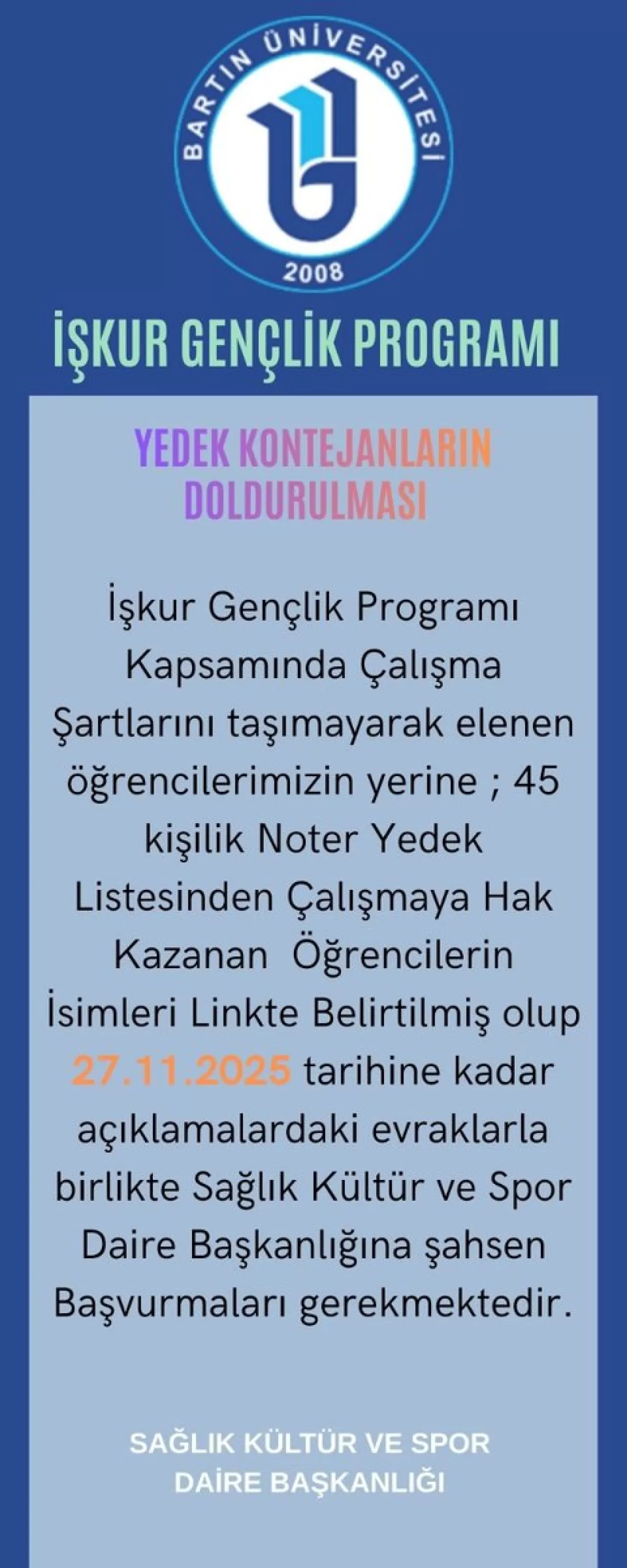 BARÜ Öğrencileri İŞKUR Gençlik Programı Kapsamında İstihdam Fırsatı Yakaladı