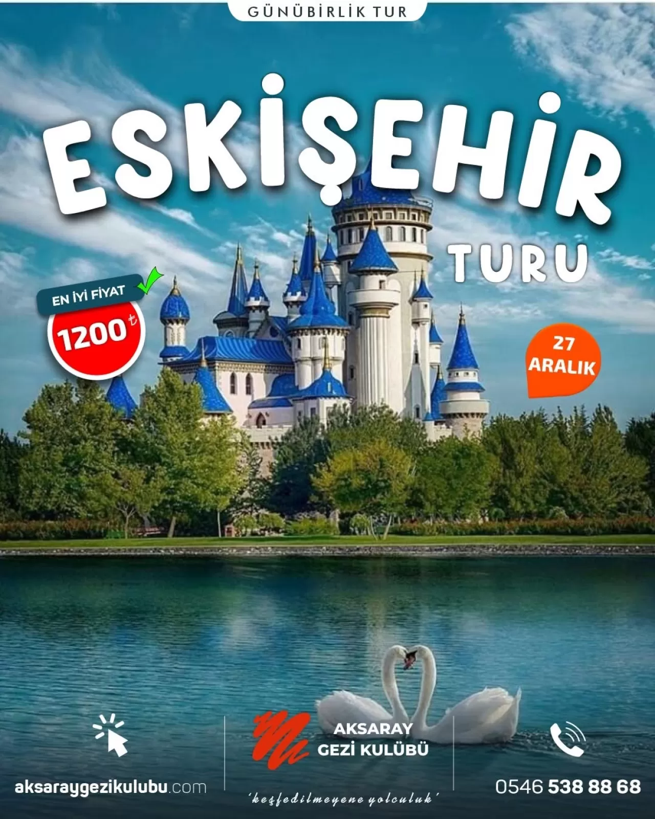 Aksaray Gezi Kulübü'nün Eskişehir Turu 27 Aralık'ta Düzenlenecek