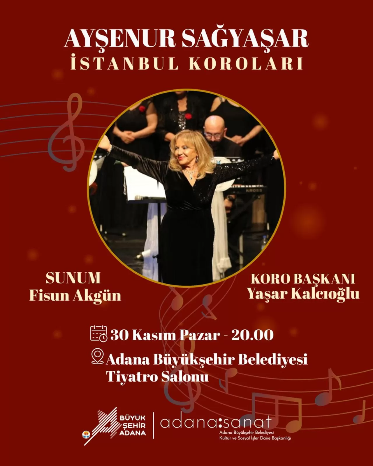 Ayşenur Sağyaşar, Adana'da Müzikseverlerle Buluşacak