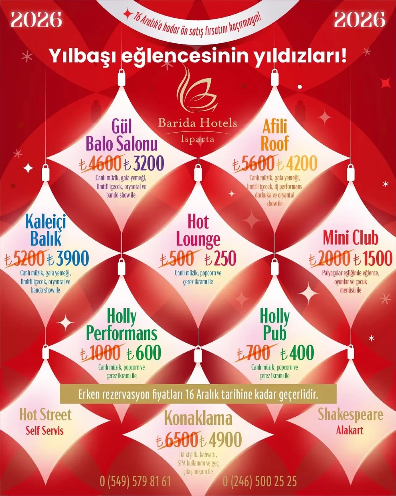 Barida Hotels, Yılbaşı Rezervasyonları İçin Erken Kayıt Dönemi Başlattı