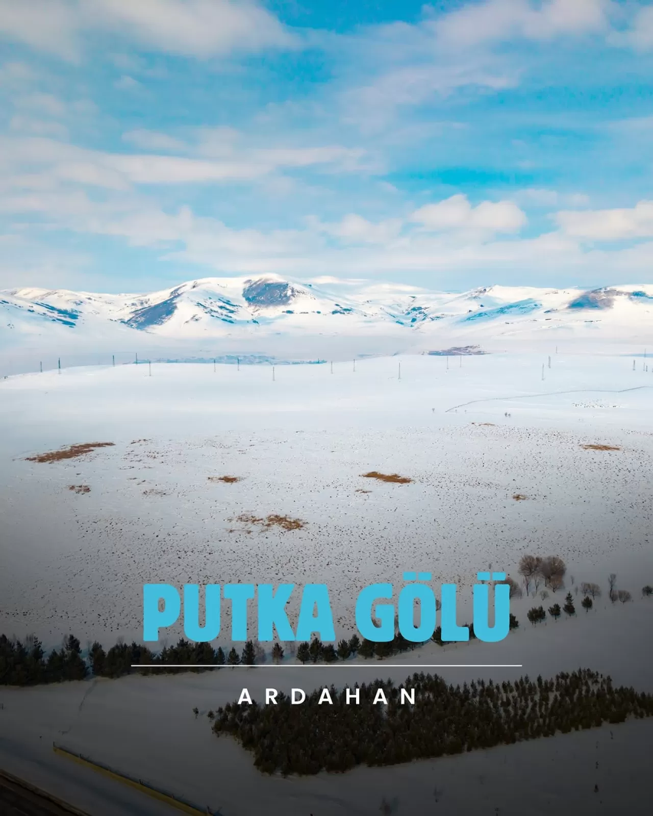 Ardahan'da Kışın Beyaz Sessizliği: Putka Gölü'nün Büyüsü