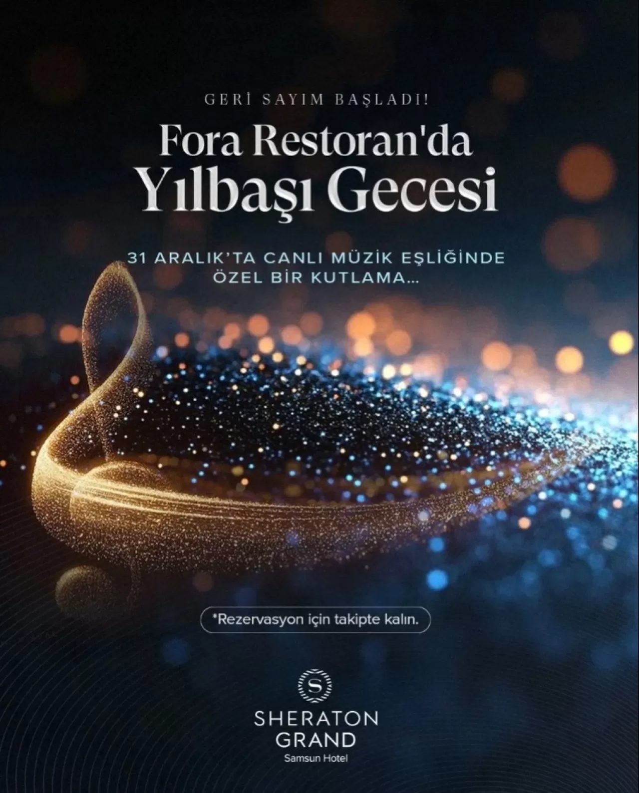 Sheraton Samsun Otel'de Yılbaşı Gecesi Canlı Müzikle Kutlama