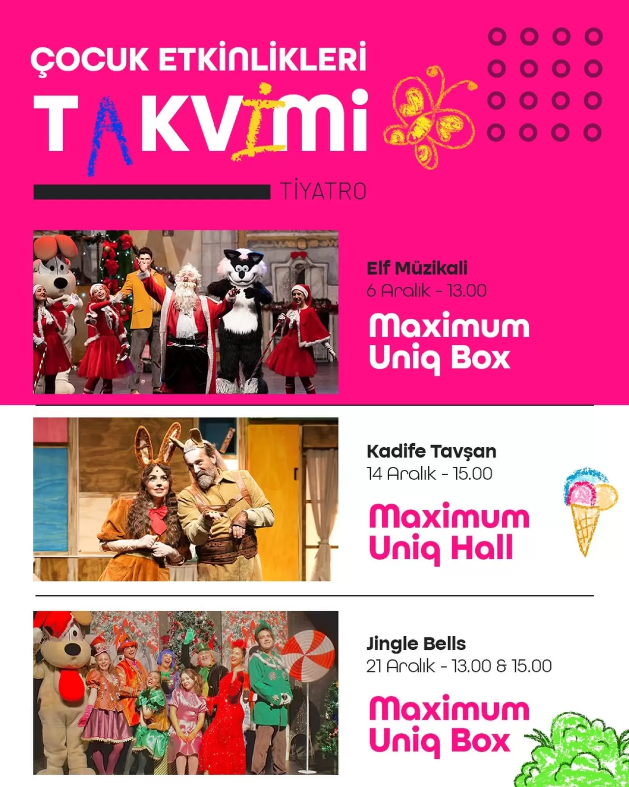 BKM Sahne'de Aralık Ayı Çocuk Etkinlikleri Başlıyor