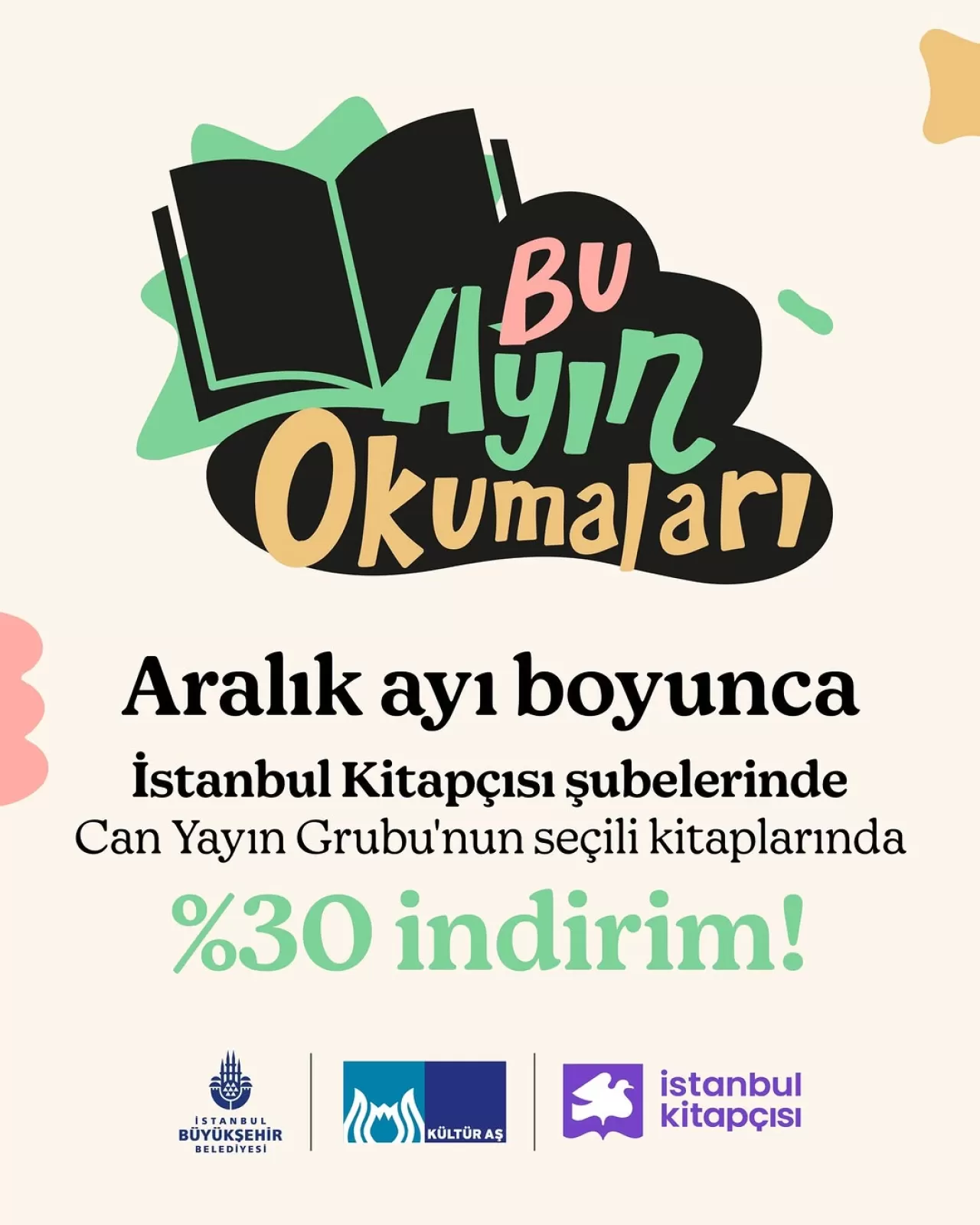 İBB Kültür AŞ'den Yıl Sonu Kitap İndirimi