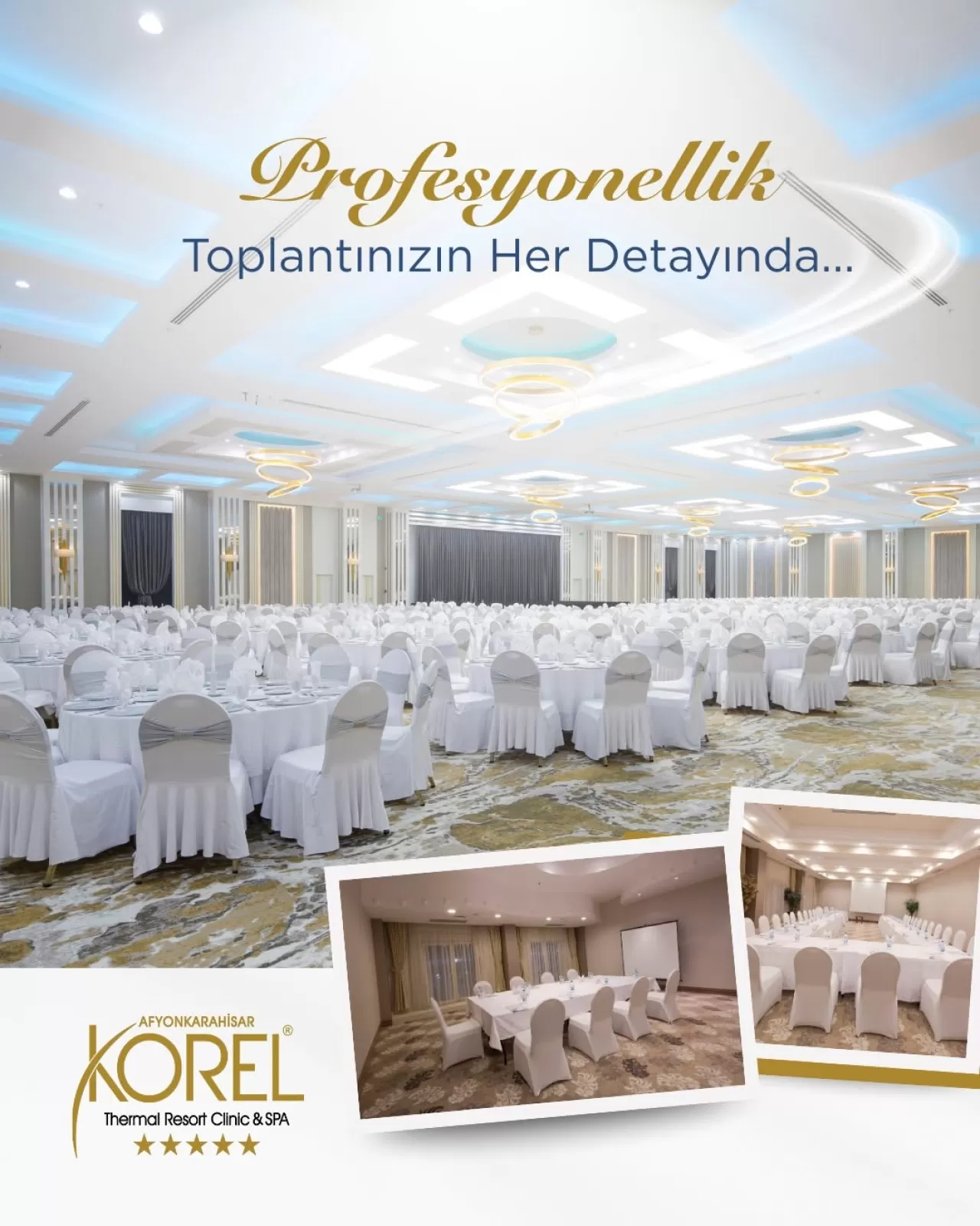 Korel Thermal Resort'ta İş Toplantıları İçin Profesyonel Çözümler