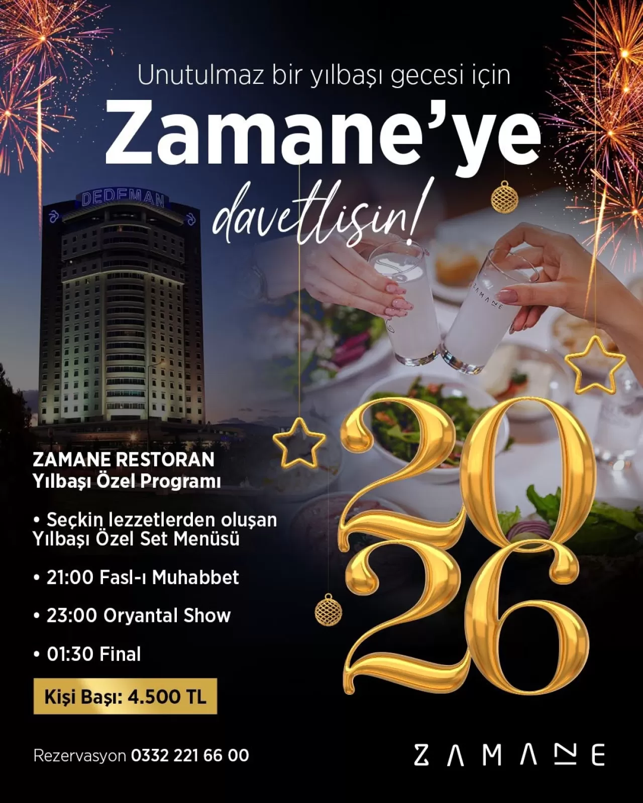 Dedeman Konya'da Yeni Yıl Gecesi Programı Açıklandı