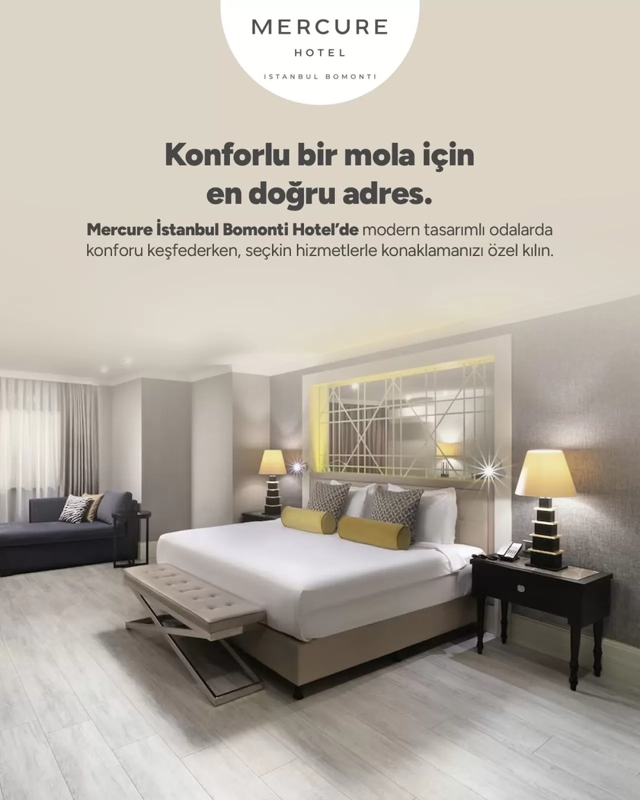Mercure İstanbul Bomonti Hotel'de Konfor ve Modern Tasarım Öne Çıkıyor