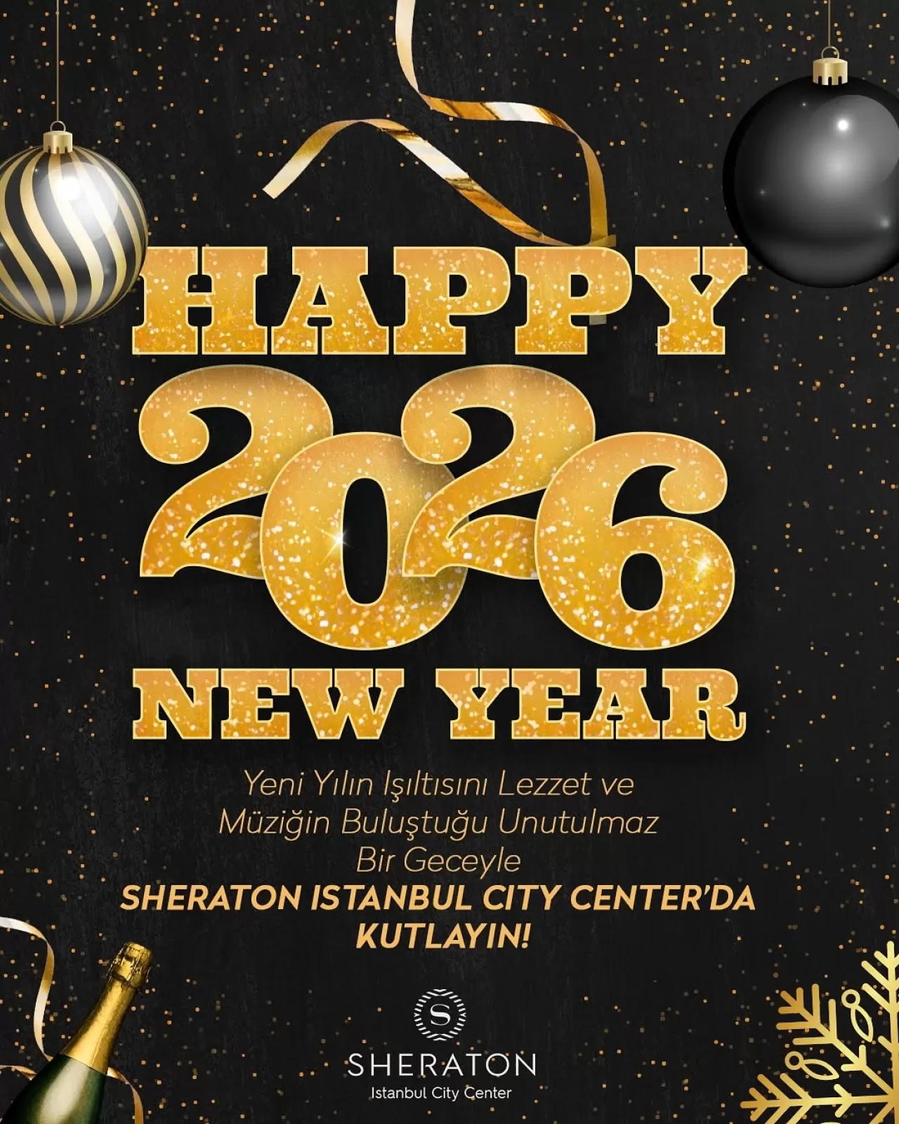 Sheraton İstanbul City Center'da Yeni Yıl Coşkusu