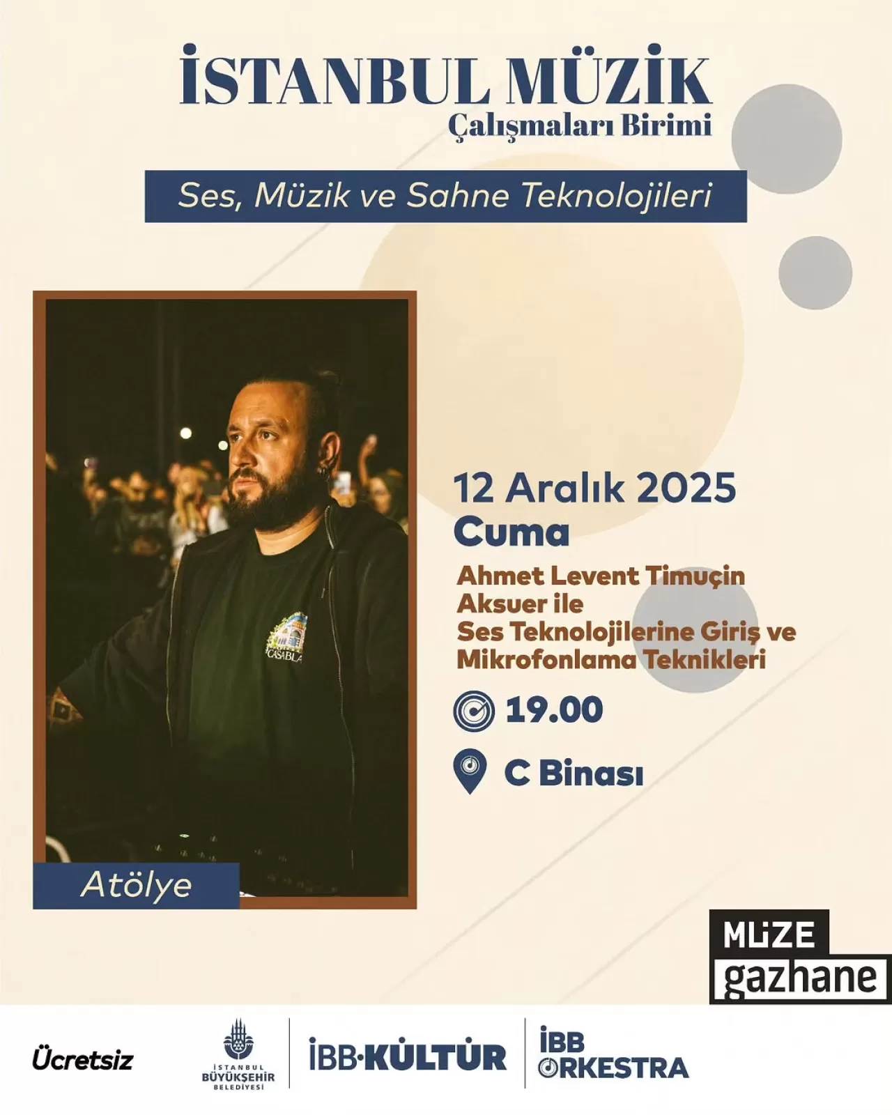 İBB, Ses Teknolojileri Üzerine Uygulamalı Atölye Düzenliyor