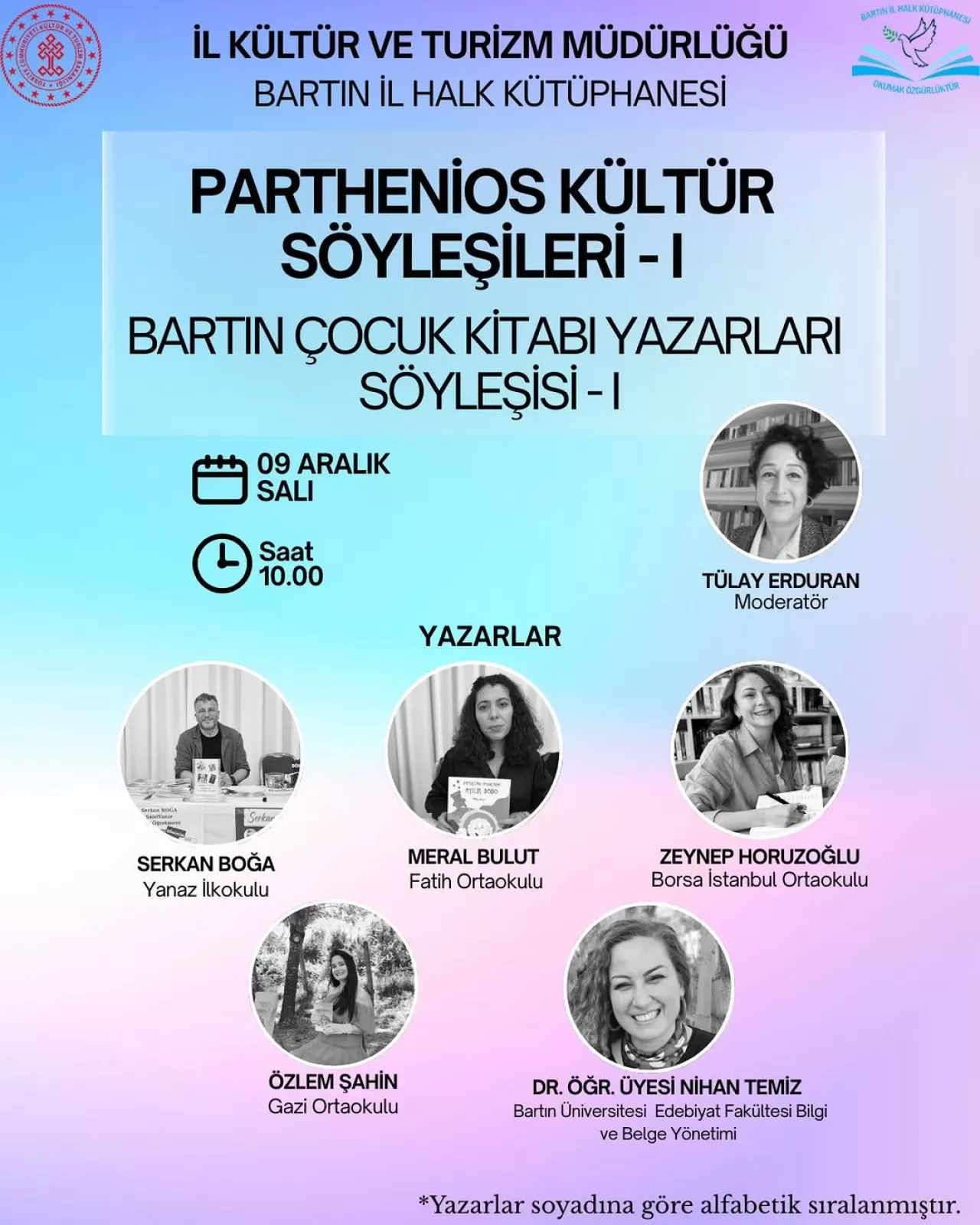 Bartın İl Halk Kütüphanesi'nde Çocuk Edebiyatı Söyleşisi