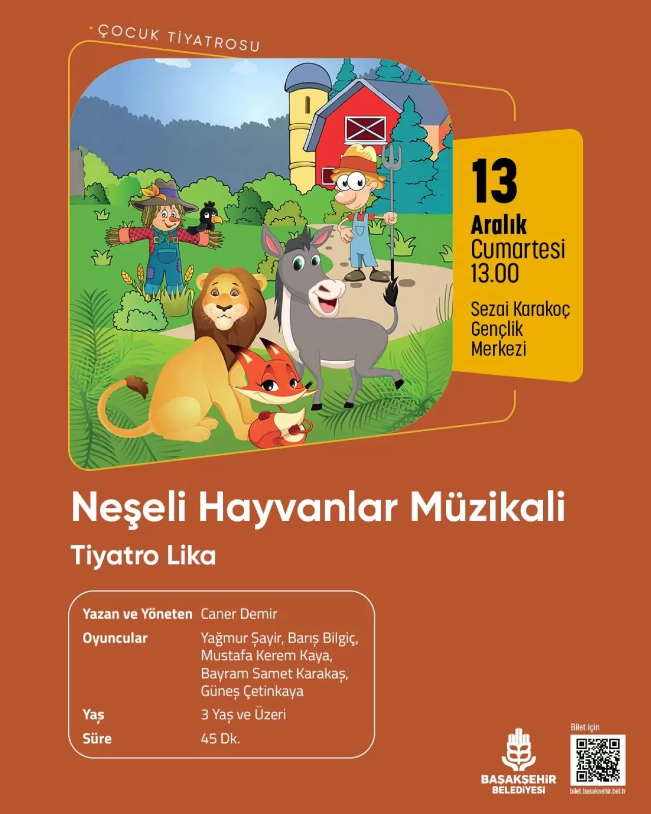 Başakşehir'de Çocuklar İçin Tiyatro Şöleni