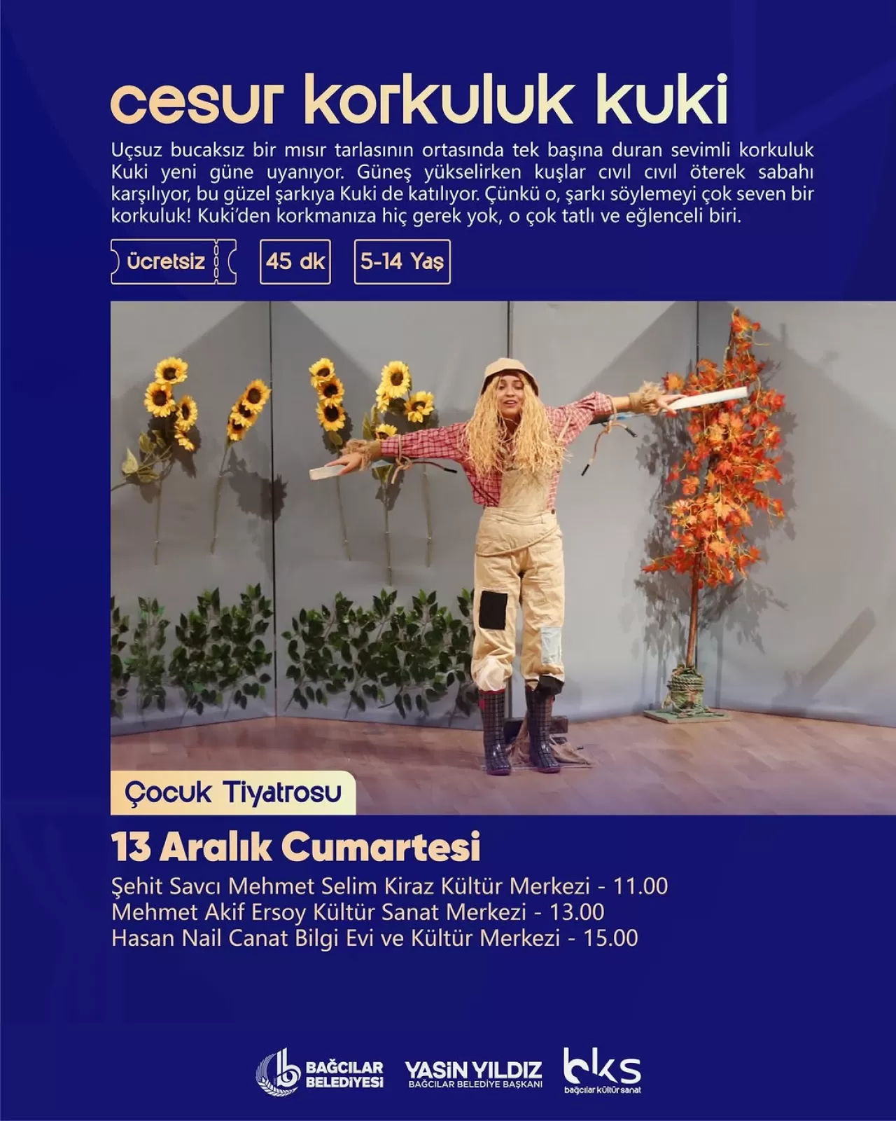 Bağcılar'da Çocuklar İçin Tiyatro Gösterileri Düzenlenecek