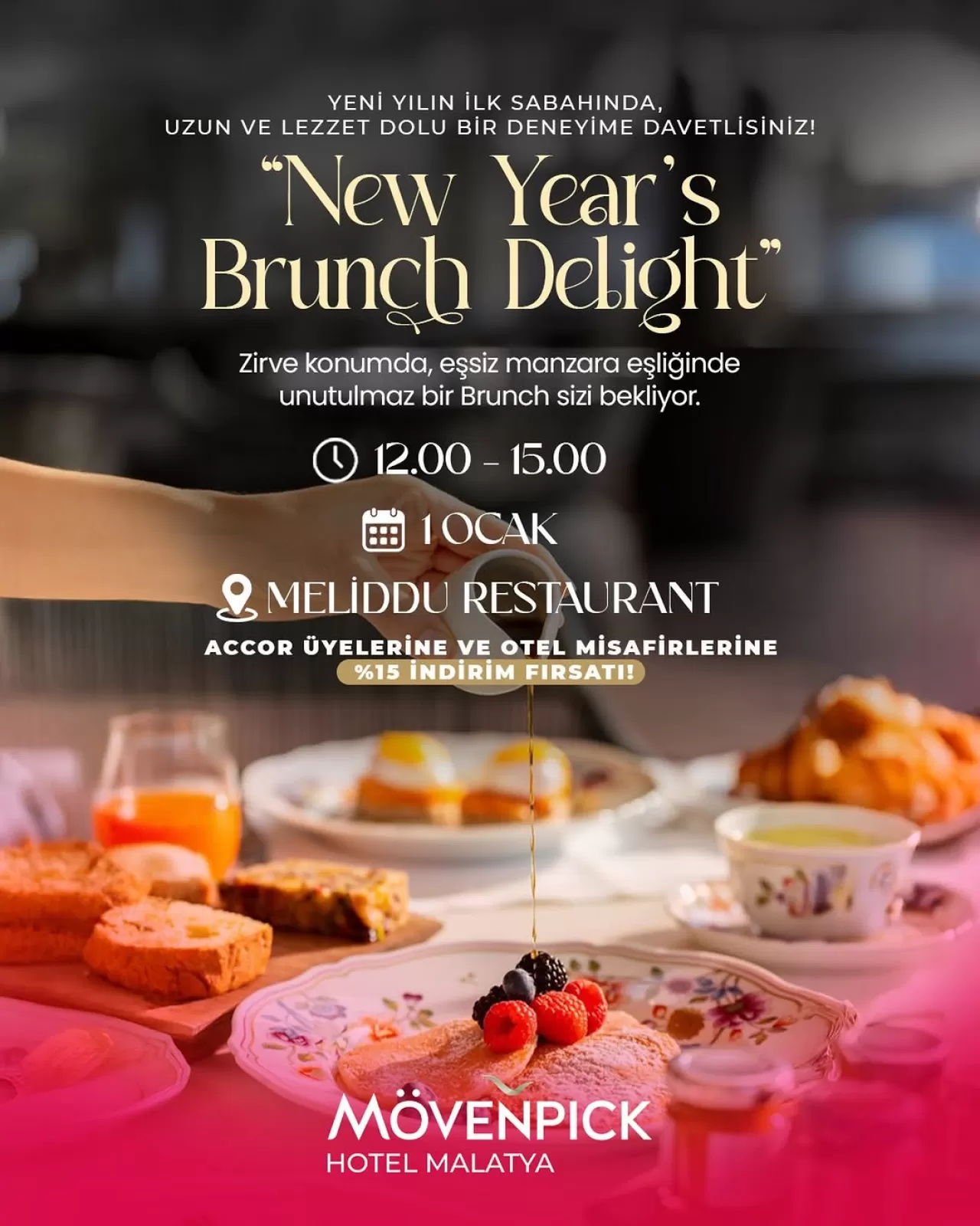 Mövenpick Hotel Malatya'da Yeni Yıl Brunch'ı