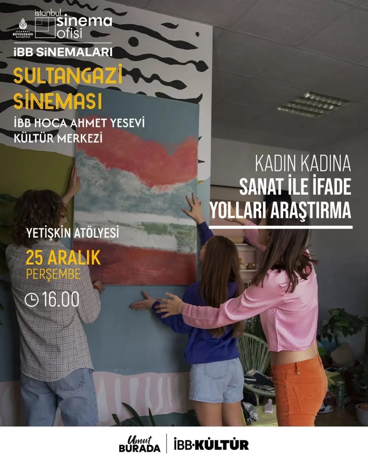 Sultangazi'de Sinema ve Atölye Etkinlikleri Başlıyor