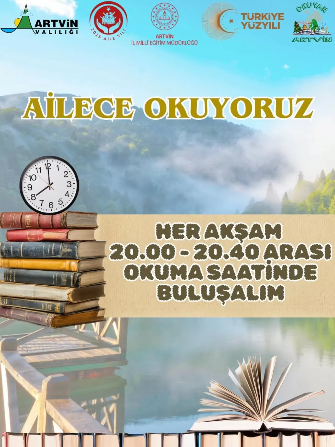 Artvin'de Ailece Kitap Okuma Saati Başladı