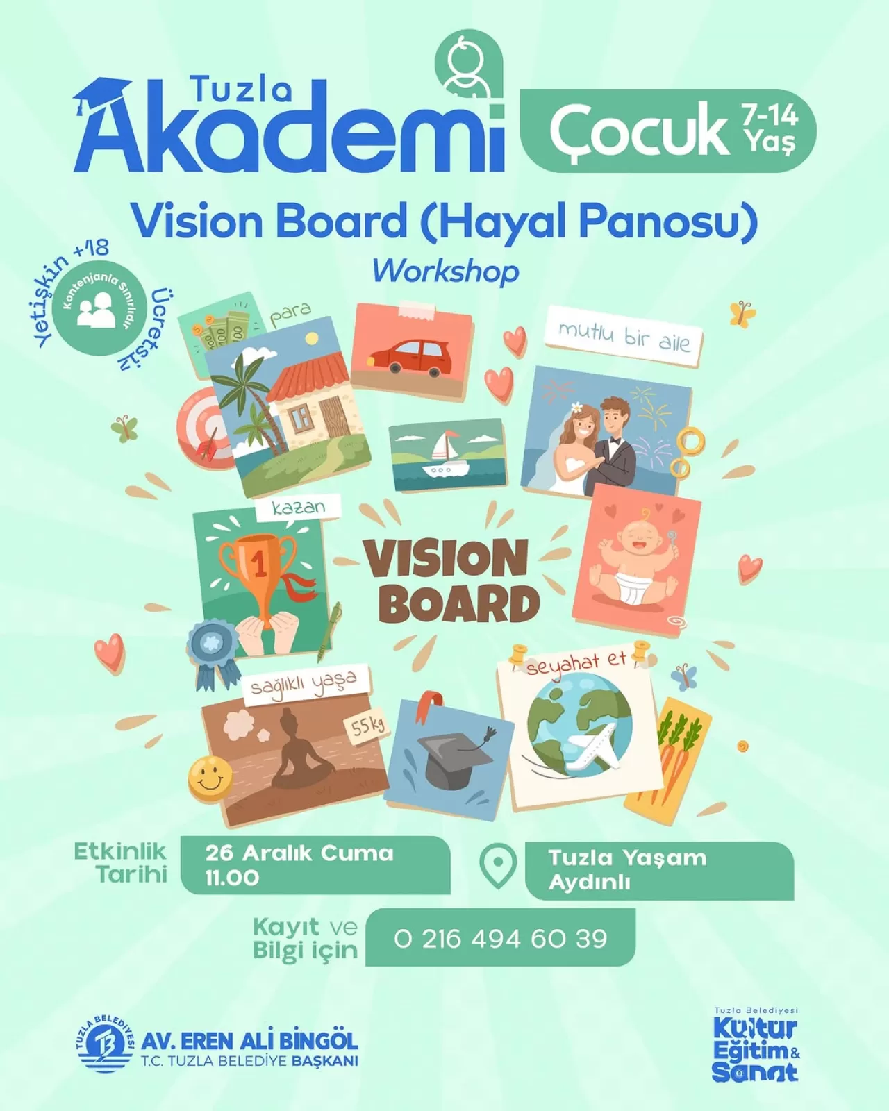 İstanbul Tuzla'da Vatandaşların Hayallerini Görselleştireceği Atölye Düzenlenecek