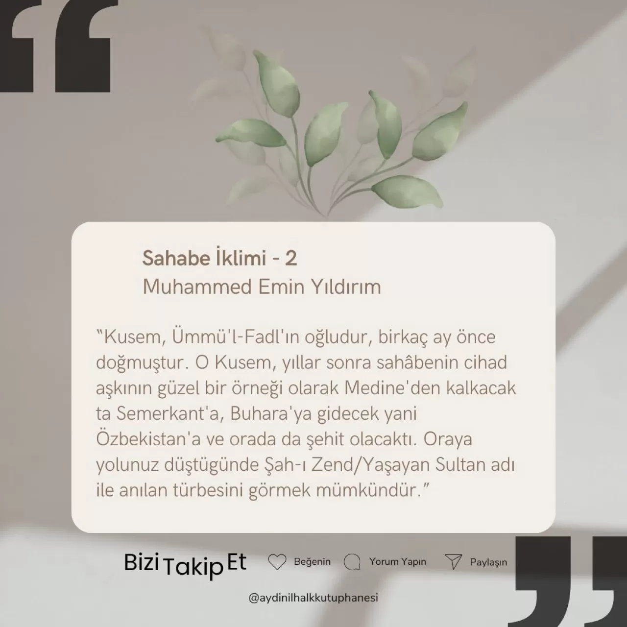 Aydın İl Halk Kütüphanesi'nde 