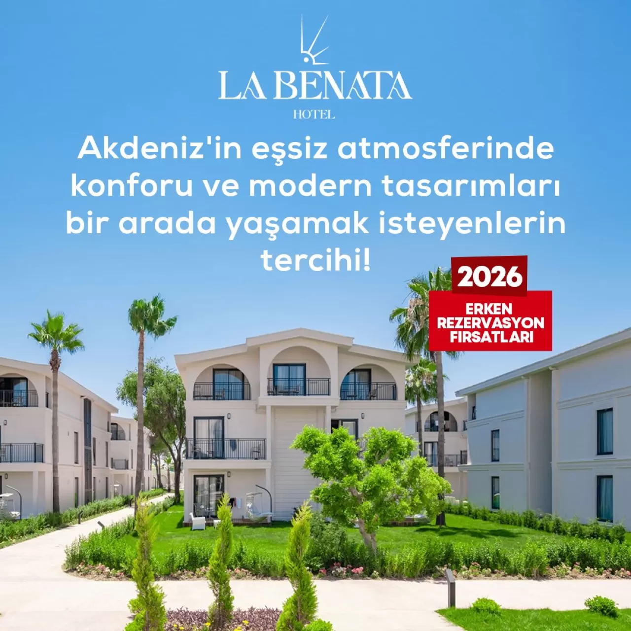 La Benata Hotel, Akdeniz'in Doğa ile İç İçe Geçen Tatil Deneyimini Sunuyor