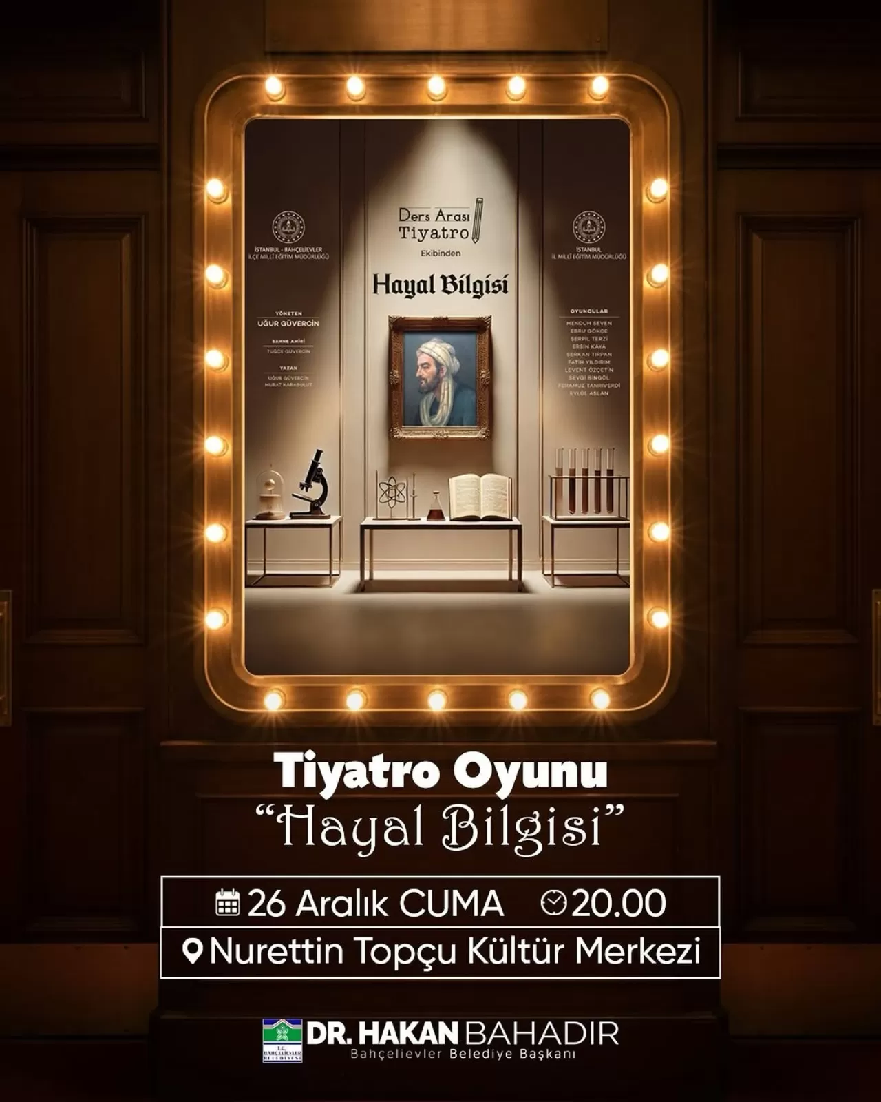 Bahçelievler'de Hayal Bilgisi Oyunu Sahnelenecek