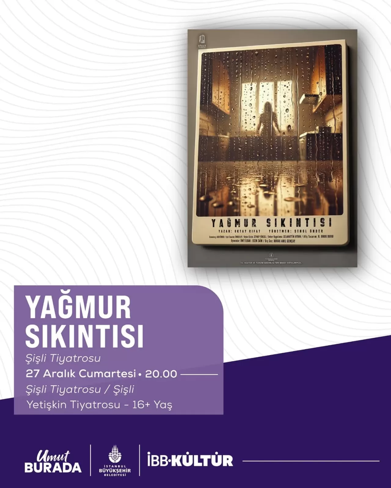 Bağımsız Tiyatrolar, İstanbul Büyükşehir Belediyesi Desteğiyle Seyirciyle Buluşuyor