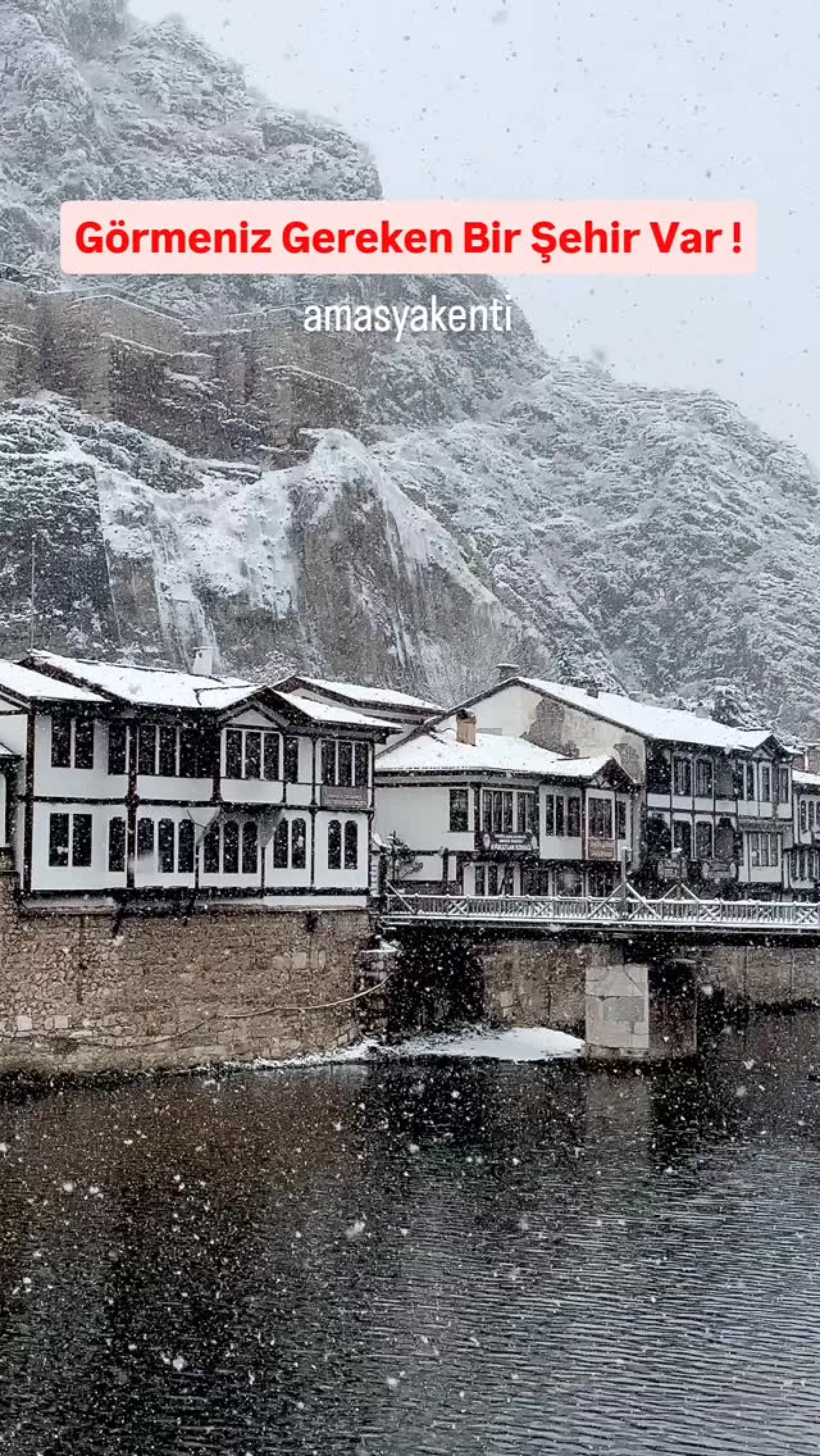 Amasya'nın Tarih ve Doğa Harikası Sokakları Sosyal Medyada Olay Oluyor