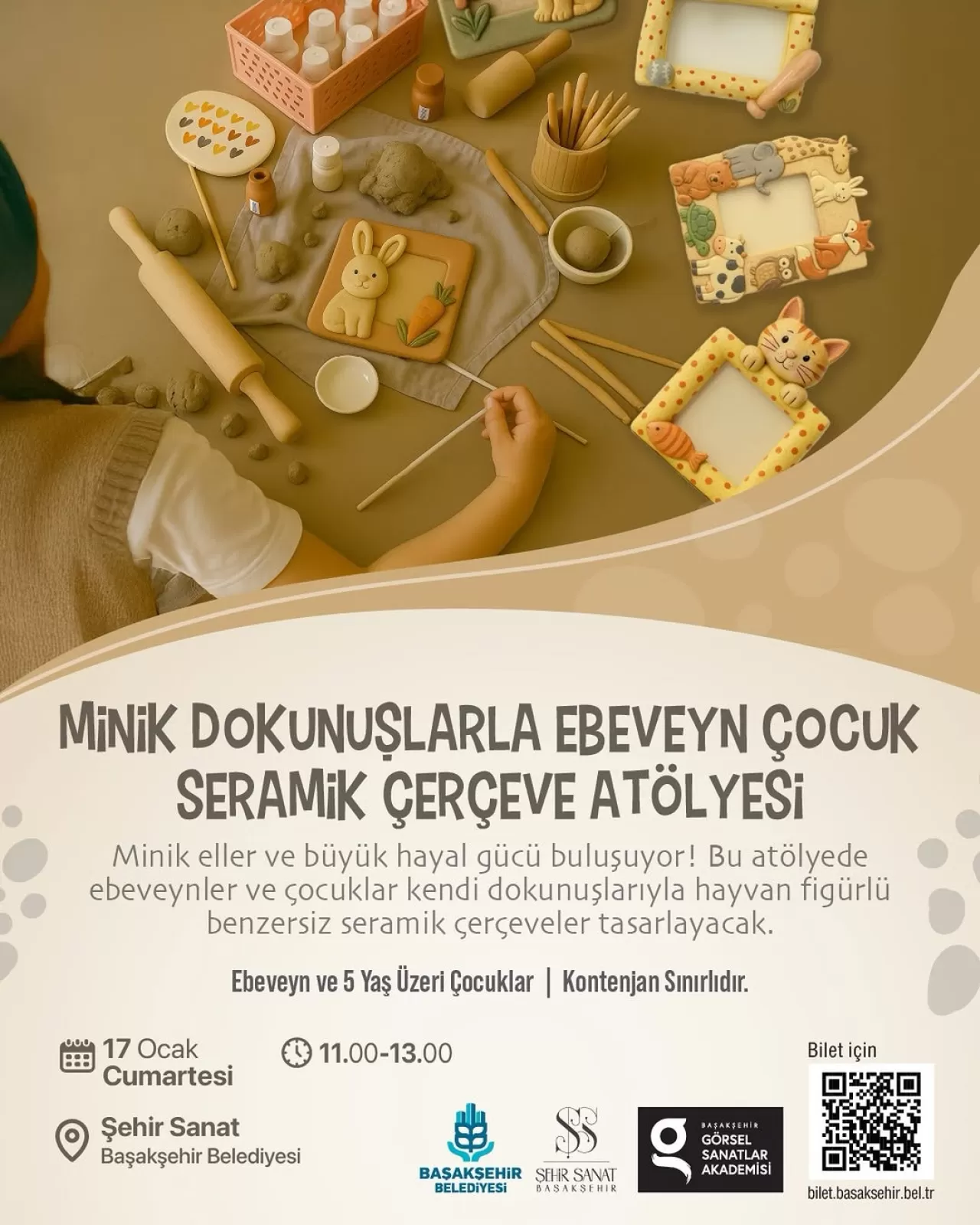 Başakşehir'de Ebeveyn-Çocuklar İçin Özel Seramik Atölyesi