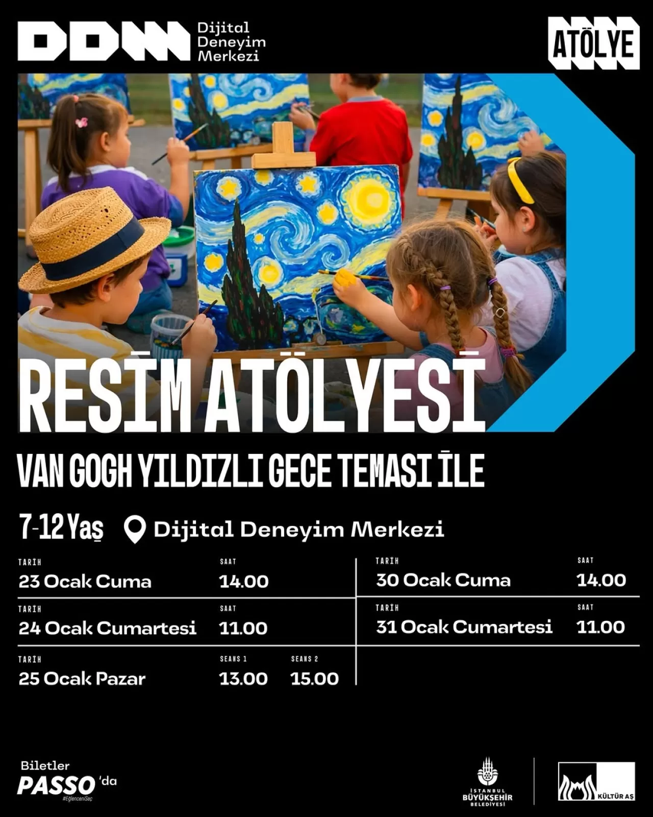 Çocuklar Van Gogh'un 