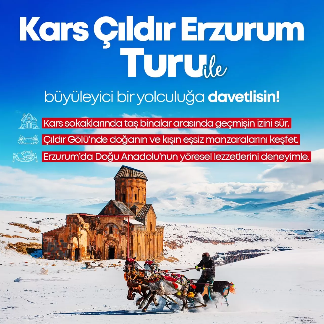 Kars ve Çıldır'da Kışın Büyüsü: Kültür, Tarih ve Lezzet Dolu Bir Yolculuk