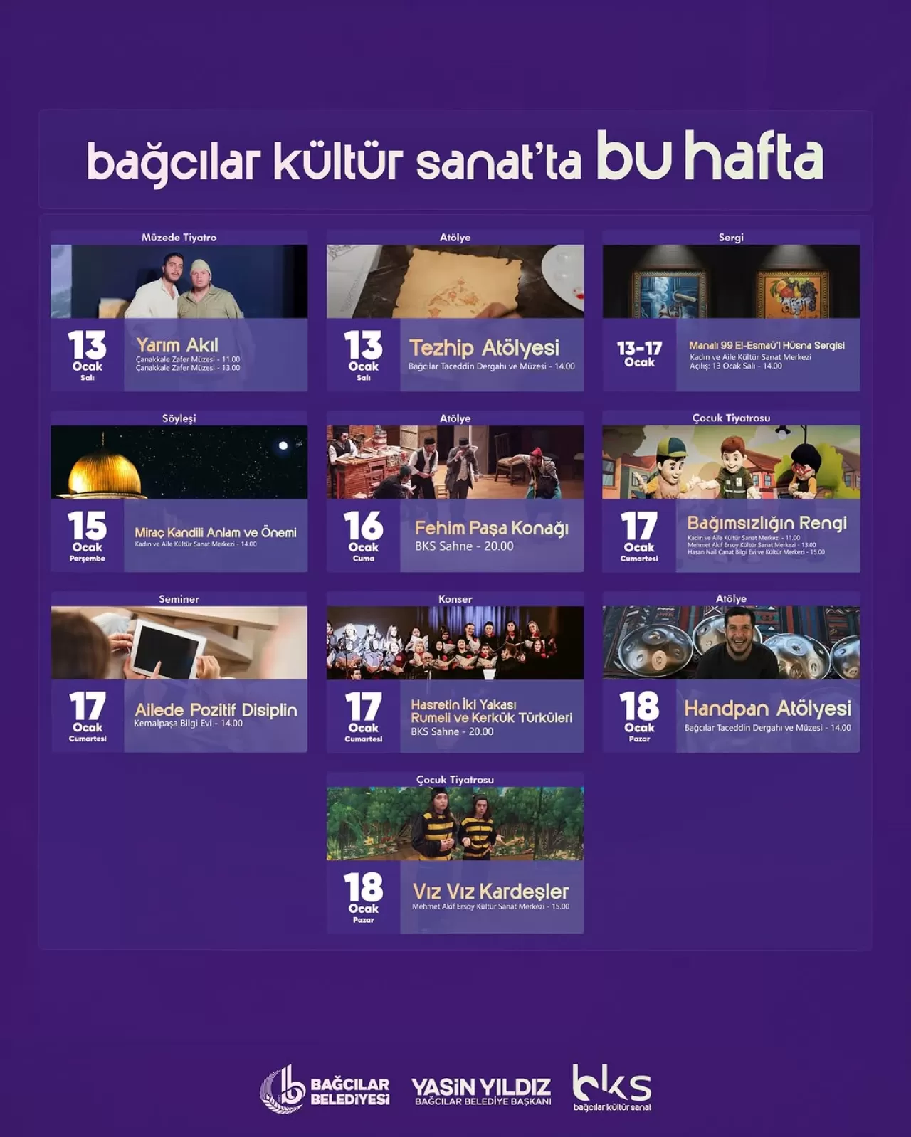 Bağcılar'da Kültür ve Sanat Rüzgarı Esiyor
