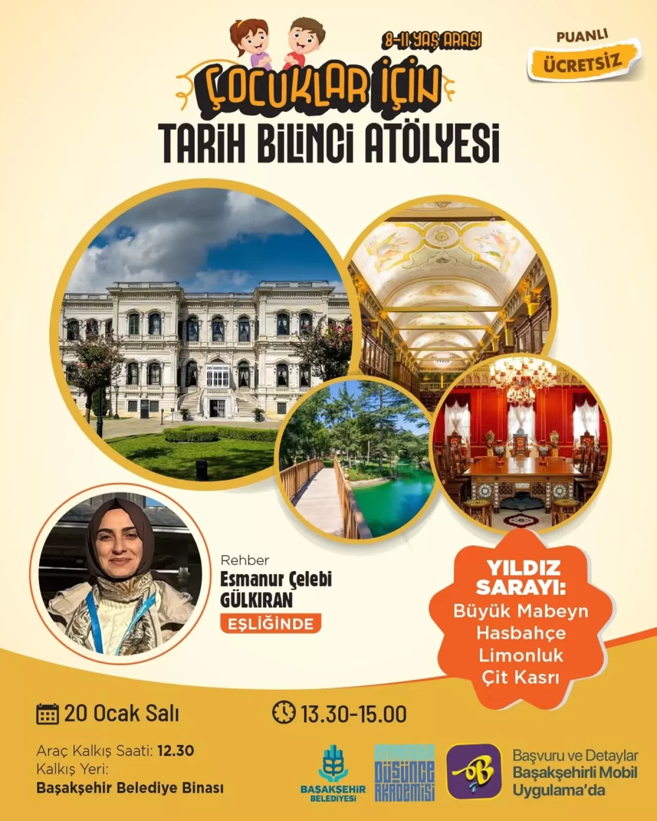 Başakşehir'de Çocuklar Tarihi Saraylarda Tarih Bilinci Kazanıyor