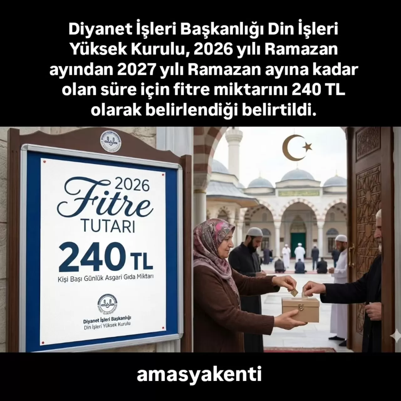 2026-2027 Dönemi Fitre Miktarı Açıklandı