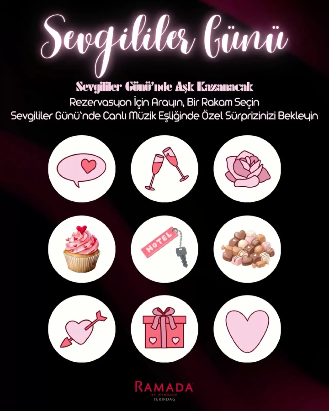 Ramada Tekirdağ'da Sevgililer Günü'ne Özel Sürprizli Davet