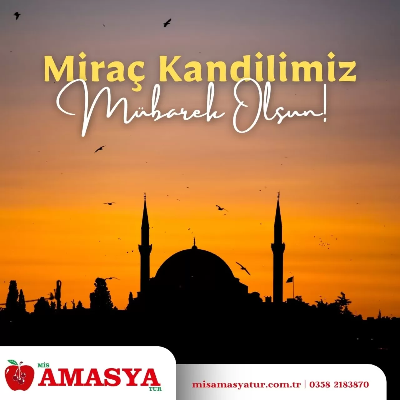 Miraç Kandili'nde Amasya'da Maneviyat ve Tarih Buluştu