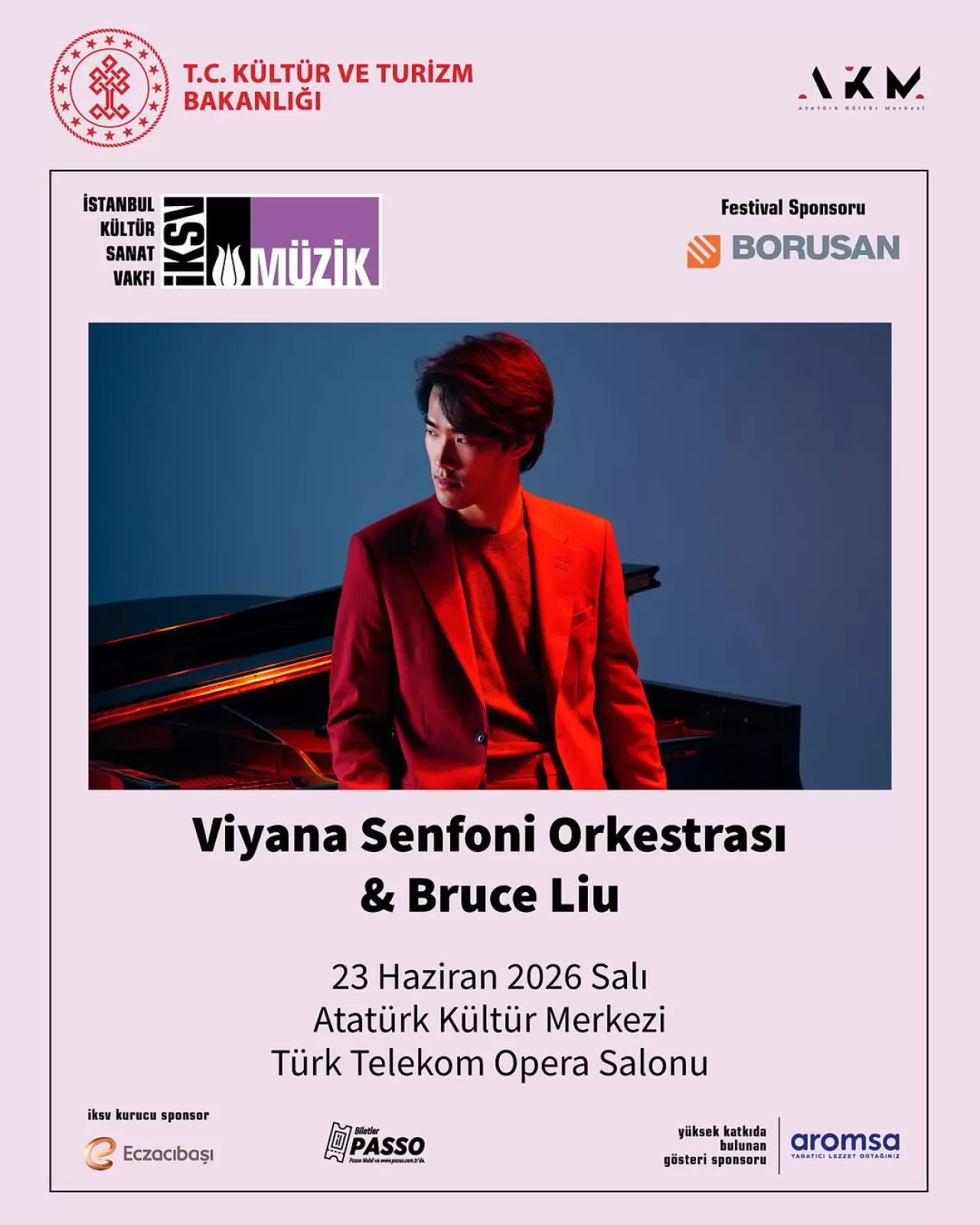 Bruce Liu, İstanbul Müzik Festivali'nde Viyana Senfoni Orkestrası'na Eşlik Edecek