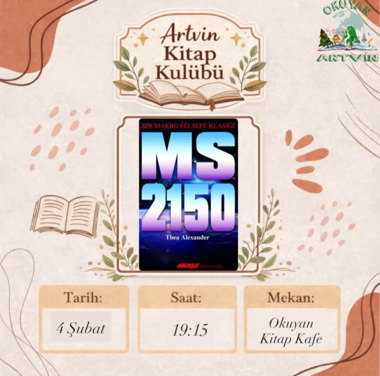Artvin'de Geleceğe Yolculuk: MS 2150 Kitap Kulübü Buluşması Başlıyor
